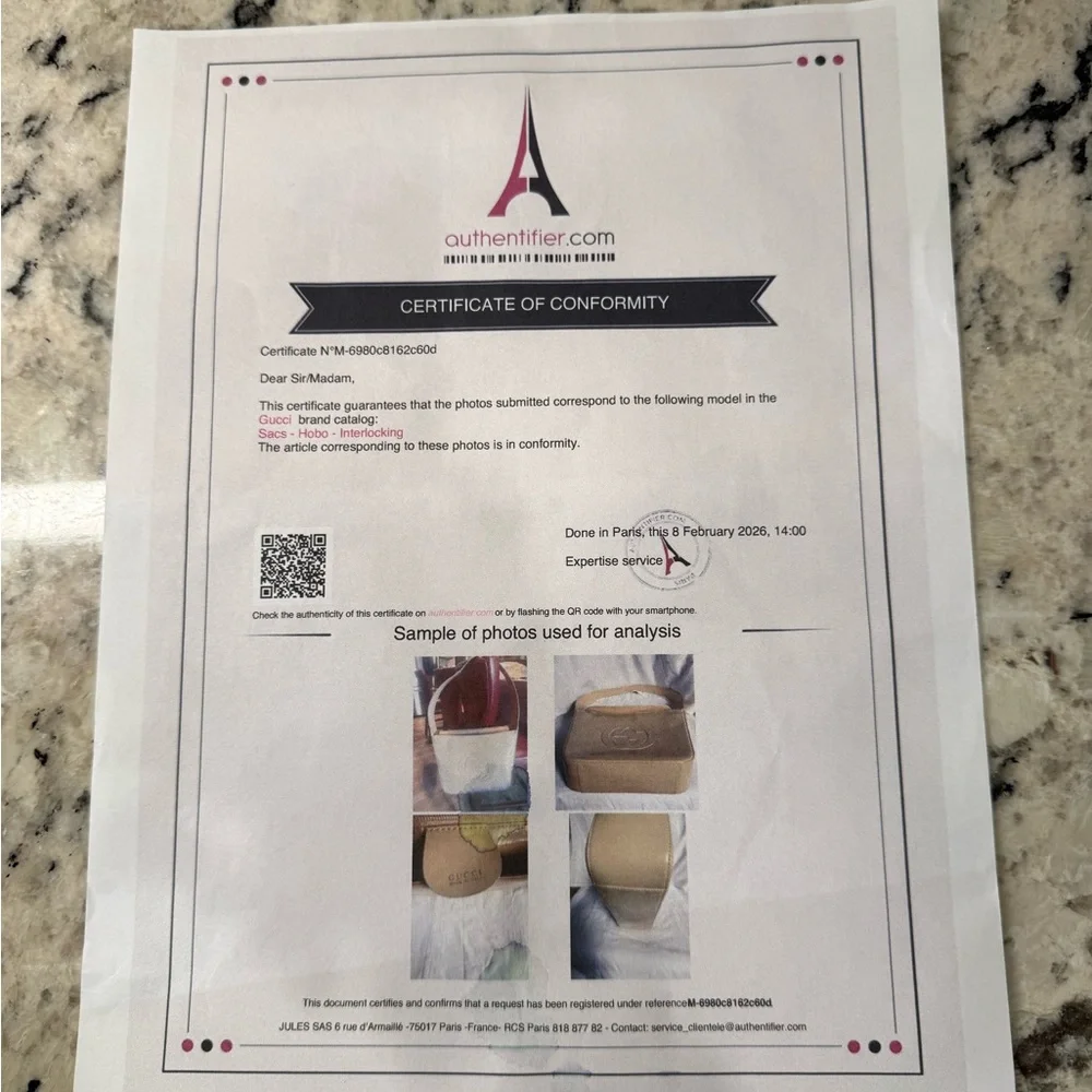 Gucci EUC Vintage Cream Patent Leather Shoulder Bag w/COA - Picture 7 of 14